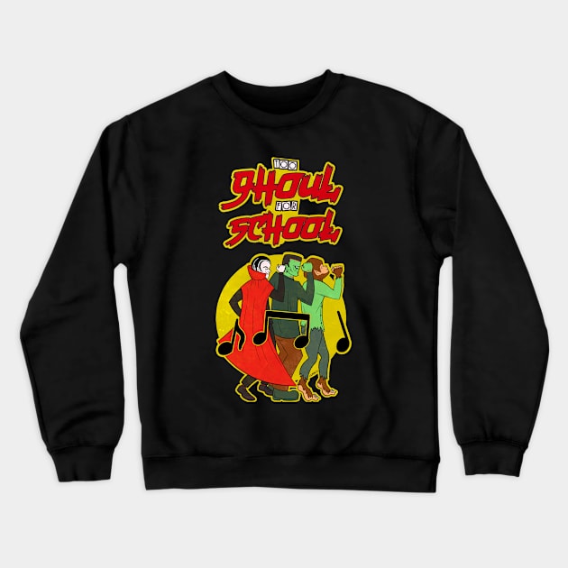 Too Ghoul For School Comic Crewneck Sweatshirt by LeMae Macabre